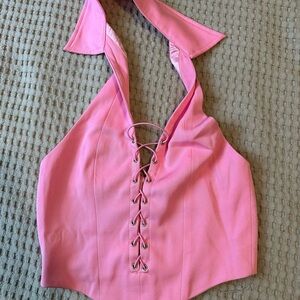Princess Polly Pink Crop Top